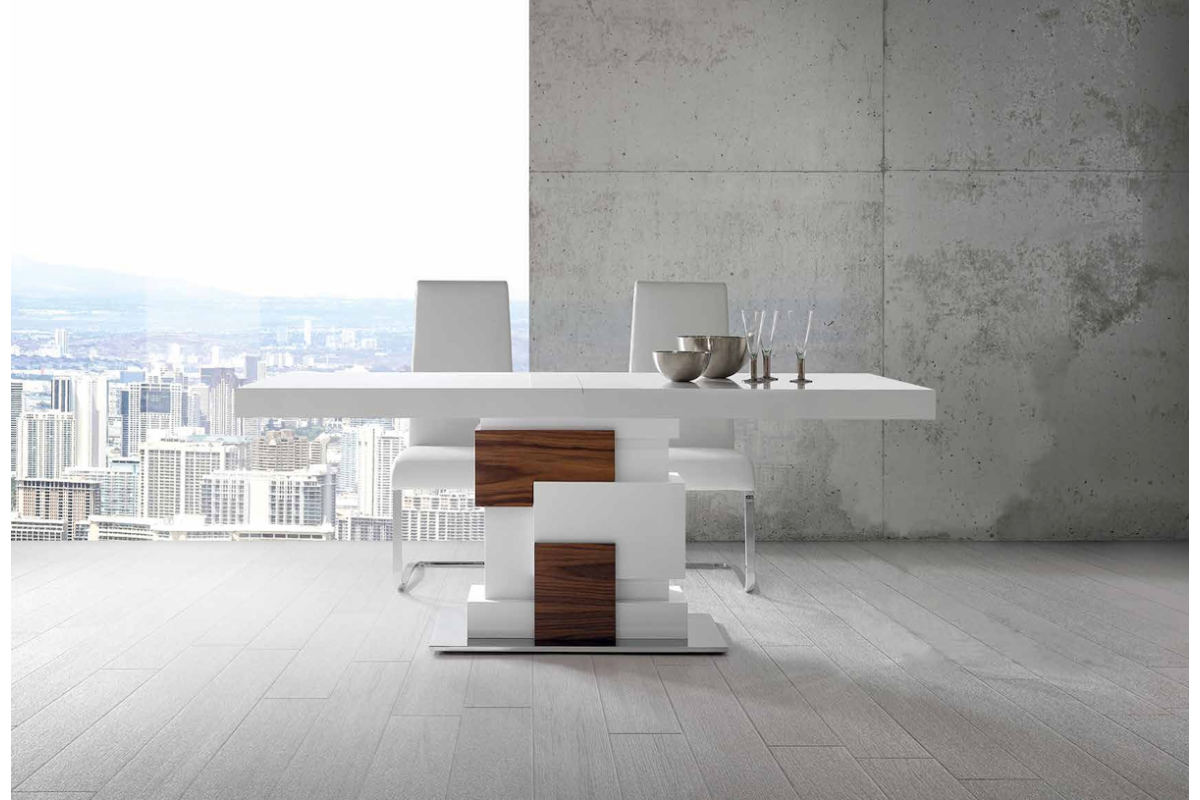 Mesa de comedor extensible moderna modelo Bruselas con diseño elegante de Tadel Grup