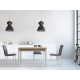 Mesa de cocina extensible moderna con diseño minimalista modelo Okey de Cauxi