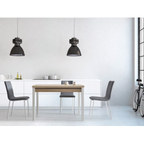 Mesa de cocina extensible moderna con diseño minimalista modelo Okey de Cauxi
