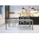 Mesa de cocina extensible moderna con diseño elegante modelo Kati de Cauxi