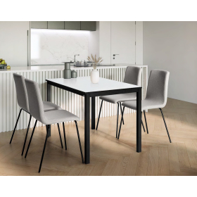 Mesa de cocina extensible moderna con diseño elegante  modelo Leire de Cauxi