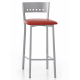 Taburete de cocina rojo con estilo moderno modelo Koko de Cauxi