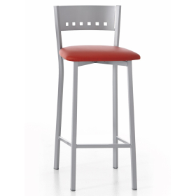 Taburete de cocina rojo con estilo moderno modelo Koko de Cauxi