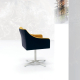 Sillón giratorio comedor con diseño moderno modelo Toro de Modesto Navarro