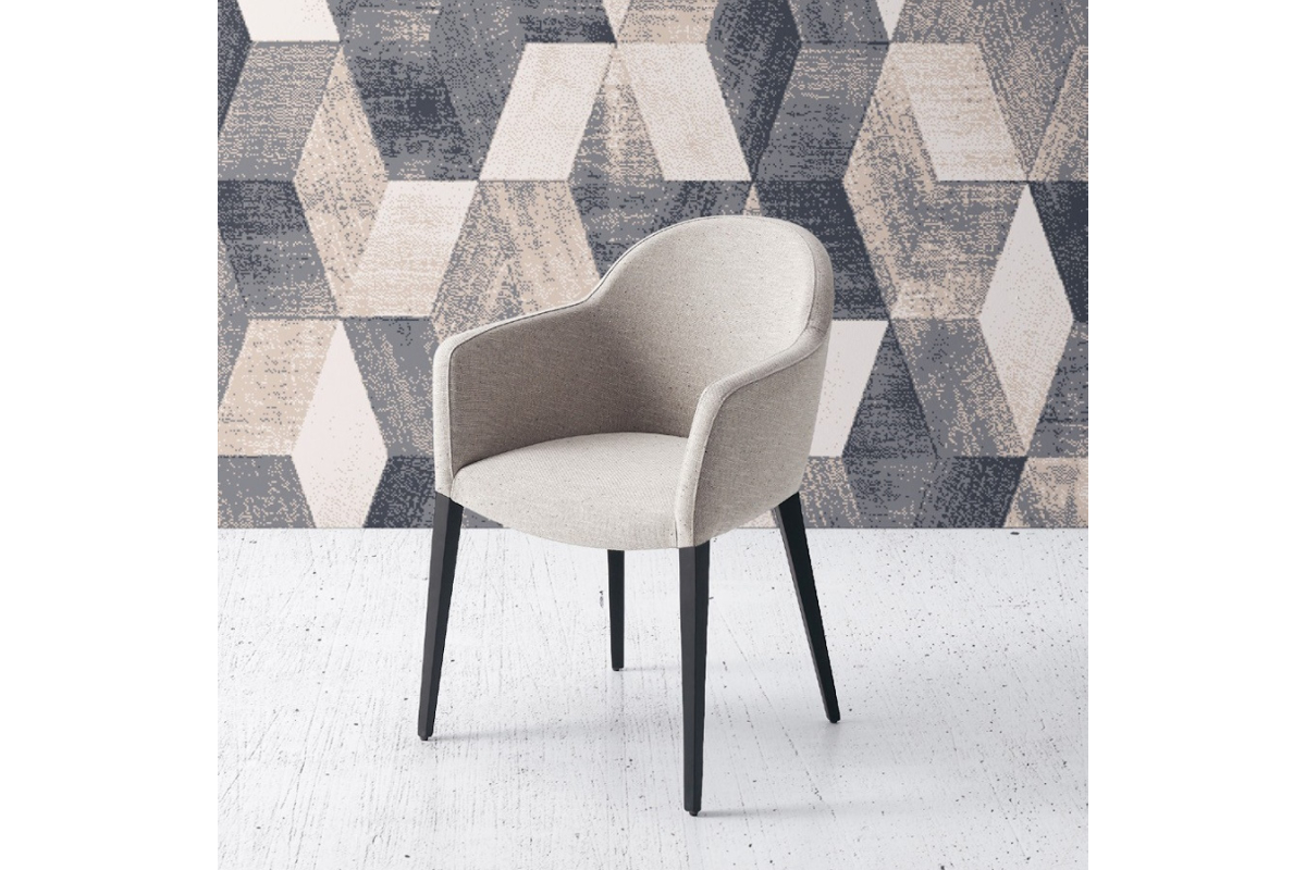 Sillón comedor con diseño moderno modelo Diávolo de Modesto Navarro