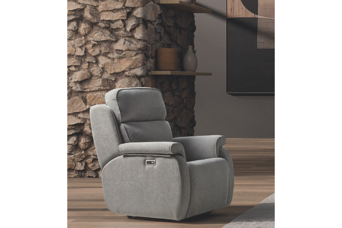 Sillón de relax con diseño moderno modelo Noa apertura manual o eléctrica de Pedro Ortiz