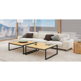 Mesa de centro moderna extensible modelo Hiro con diseño minimalista Tadel Grup