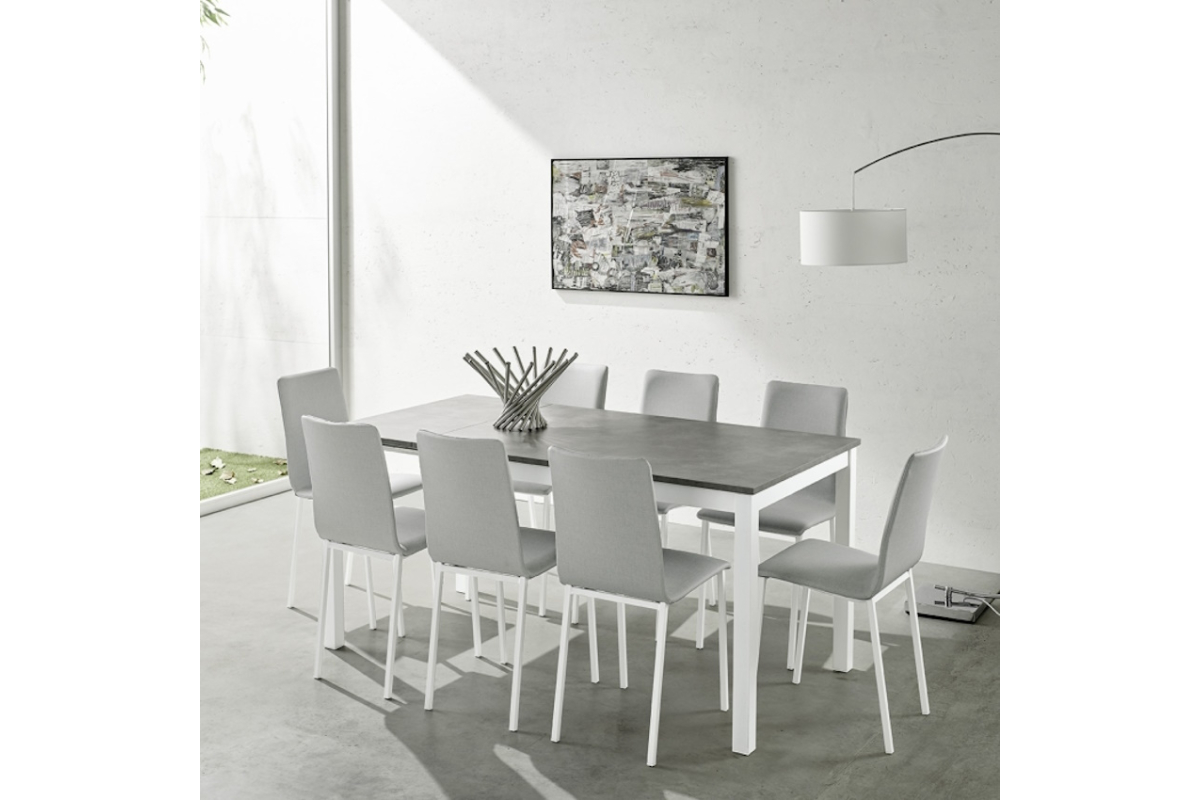 Silla de cocina tapizada con diseño moderno modelo Tania de Velasco