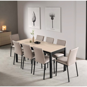 Silla de cocina apilable con diseño moderno modelo África de Velasco
