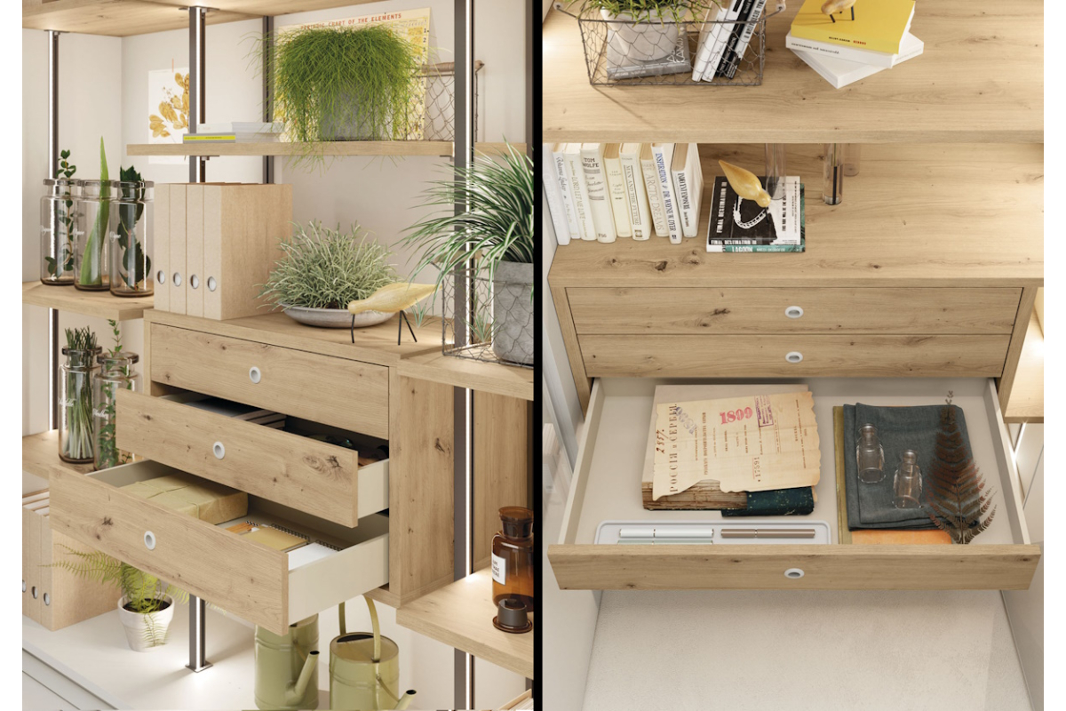 Armario de puertas plegables con diseño moderno de Lagrama adapta 10