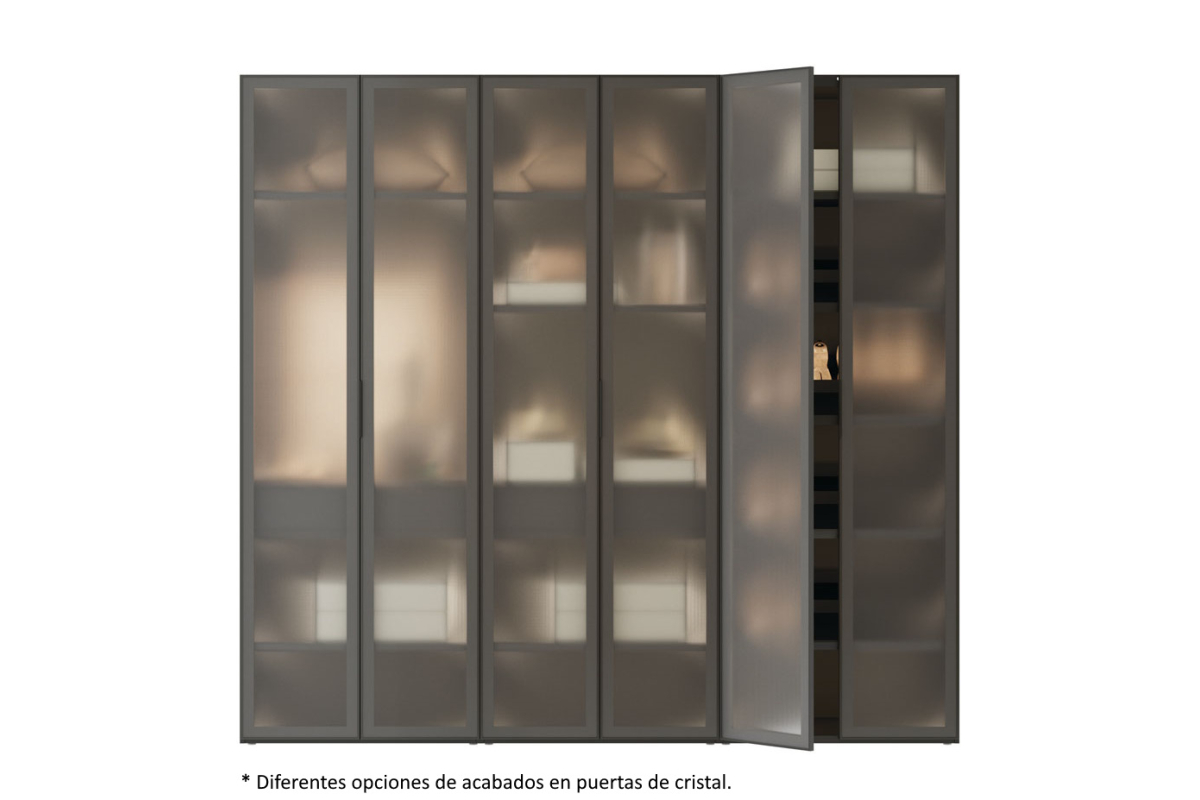 Armario de puertas batientes con diseño moderno de Lagrama adapta 06