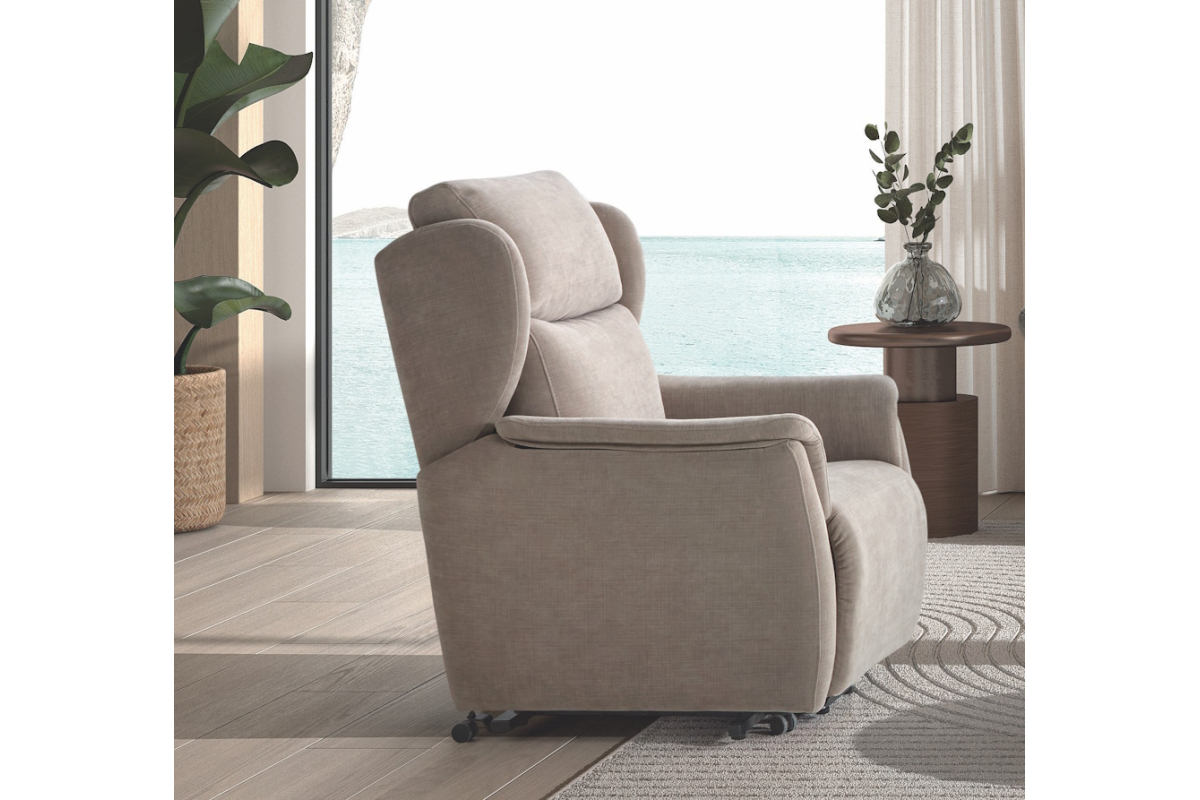 Sillón de relax Orejero con diseño clásico modelo Onda apertura eléctrico o manual de Pedro Ortiz