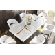 Mesa de comedor moderna colección Luxury 12 con diseño elegante y minimalista de Franco Furniture