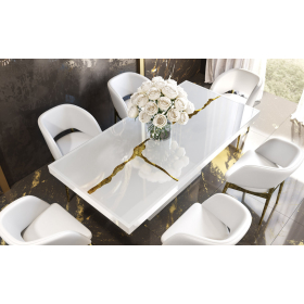 Mesa de comedor moderna colección Luxury 12 con diseño elegante y minimalista de Franco Furniture