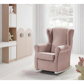 Sillón balancín Orejero con diseño clásico modelo Sonia de Mopal tapizados