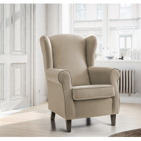 Sillón Orejero con diseño clásico modelo Sonia Mopal tapizados