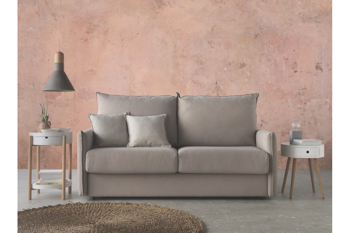 Sofá cama con diseño moderno modelo Belfast con apertura italiana de Zarda