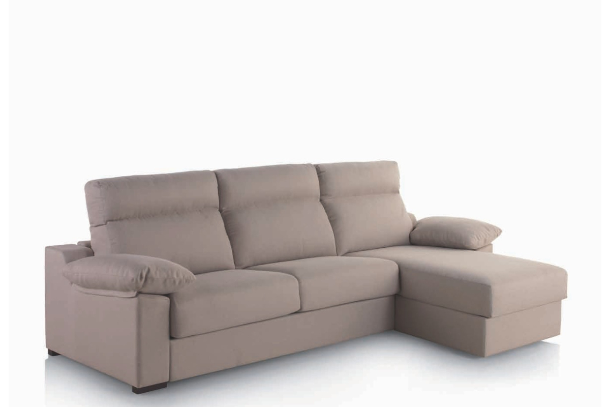 Sofá cama con chaiselongue moderno modelo Oxford con apertura italiana de Zarda