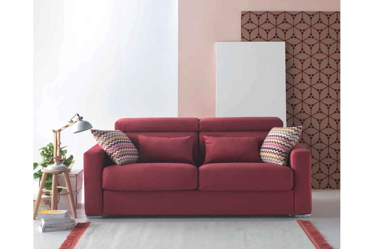 Sofá cama con diseño moderno modelo Cardiff con apertura italiana de Zarda
