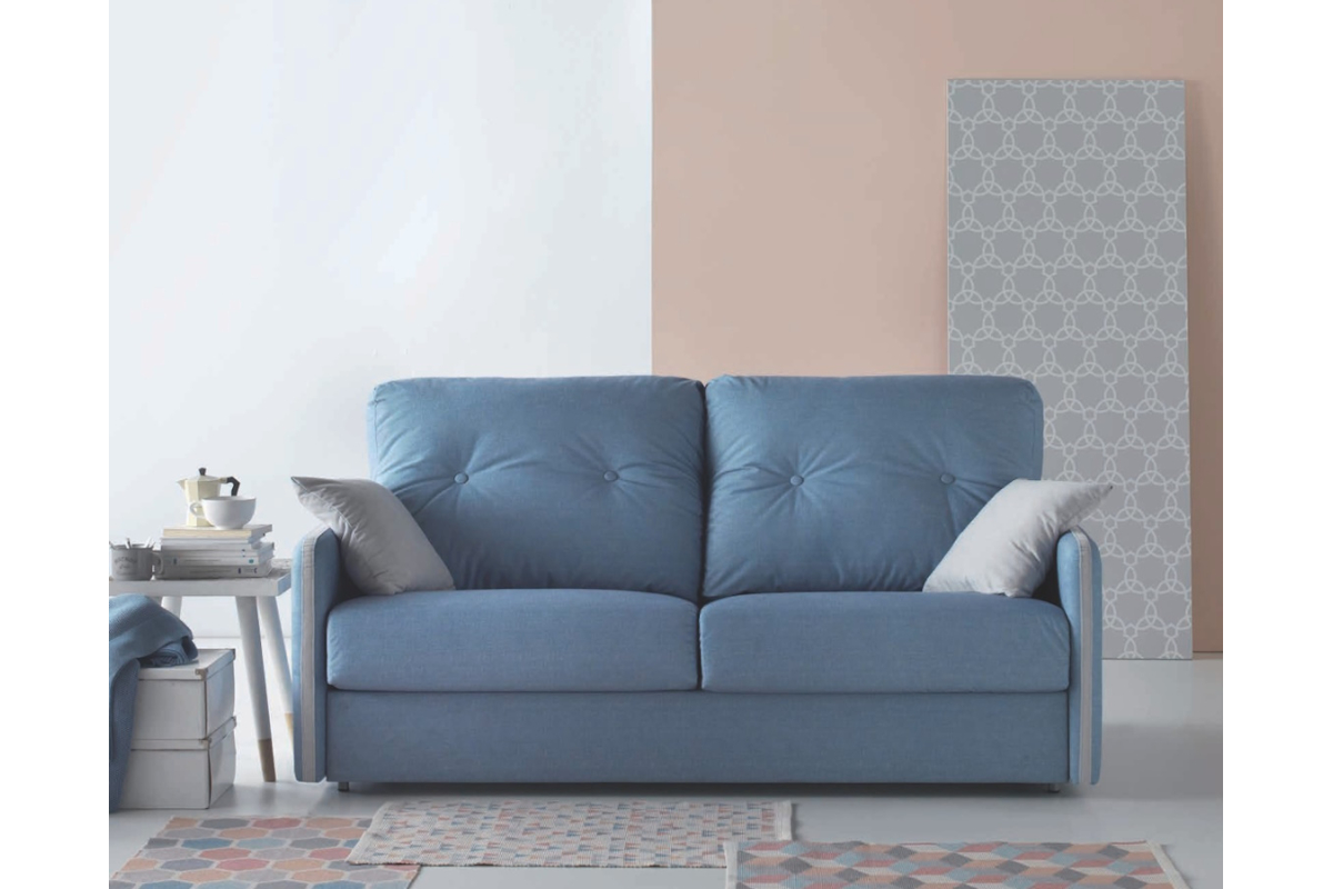 Sofá cama con diseño moderno modelo London con apertura italiana de Zarda