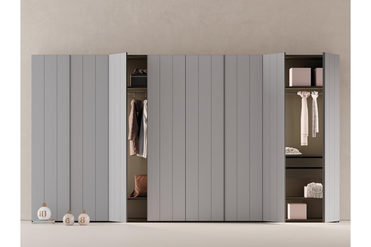 Armario de puertas batientes con estilo moderno de JJP modelo next 17