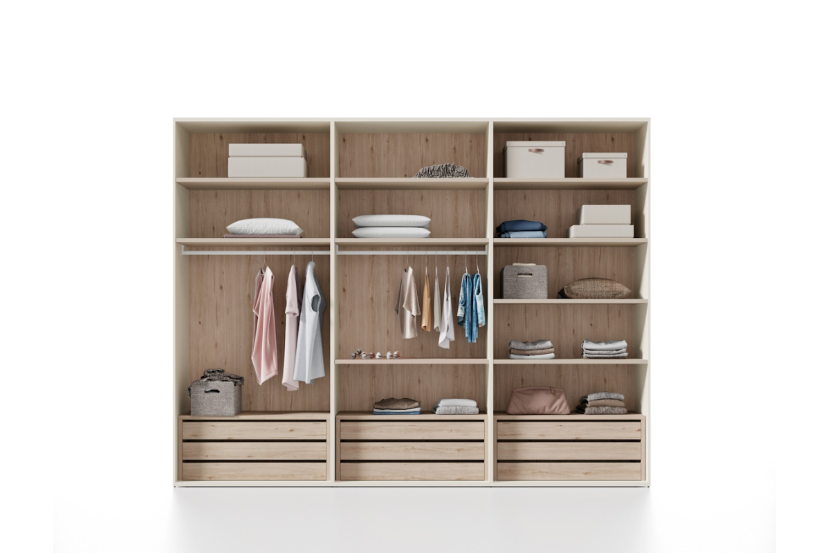Armario de puertas batientes con estilo moderno de JJP modelo next 26-27