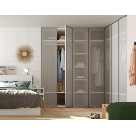 Armario de puertas batientes con estilo moderno de JJP modelo next 28