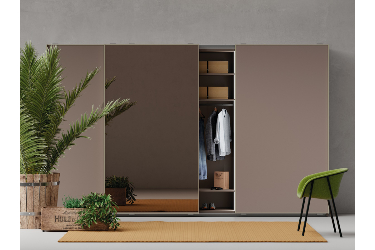 Armario de puertas correderas con diseño moderno de JJP modelo next 40