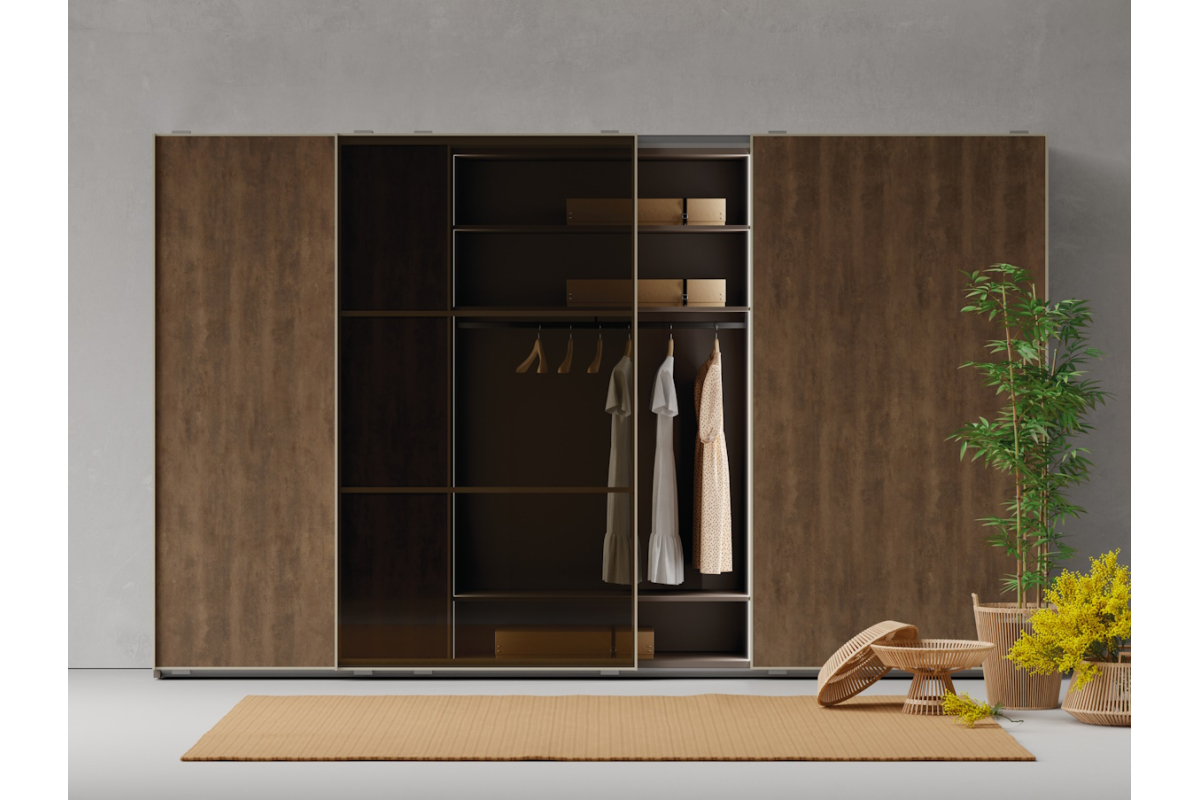 Armario de puertas correderas con diseño moderno de JJP modelo next 41