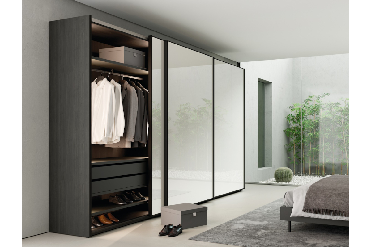 Armario de puertas correderas con diseño moderno de JJP modelo next 44