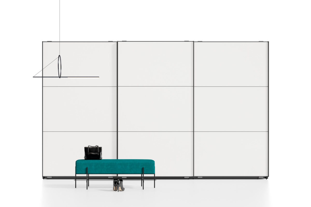 Armario de puertas correderas con diseño moderno de JJP modelo next 45