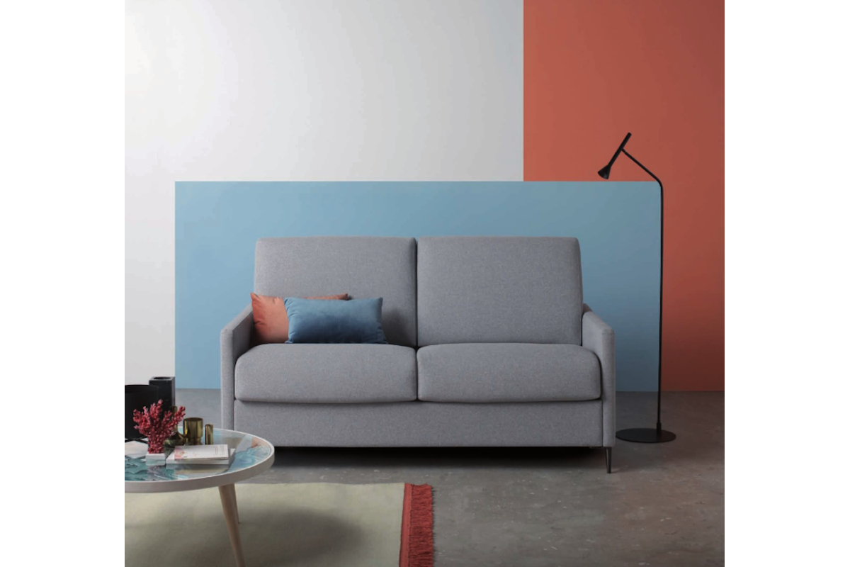 Sofá cama con diseño moderno modelo Lancaster con apertura italiana de Zarda