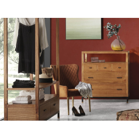 Cómoda con estilo rustico industrial modelo Madhu de Moycor