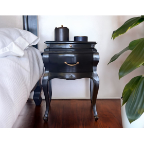 Mesita negra con estilo vintage modelo Vintage de Moycor