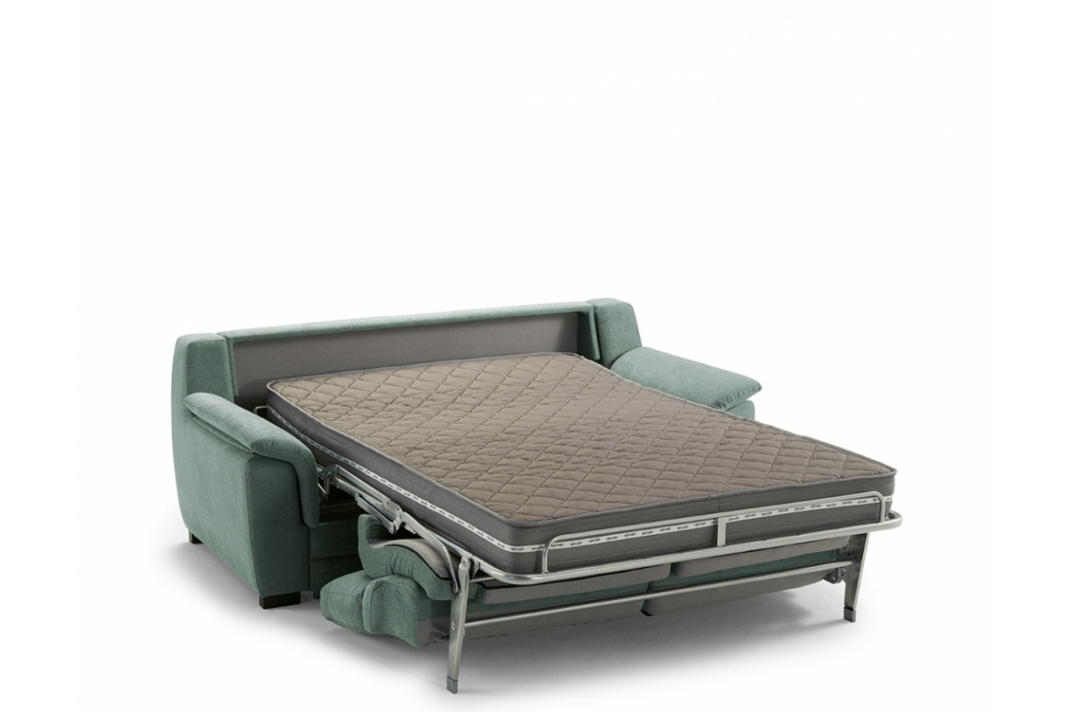 sofá cama con diseño moderno modelo Vigo detalle apertura italiana de Mopal