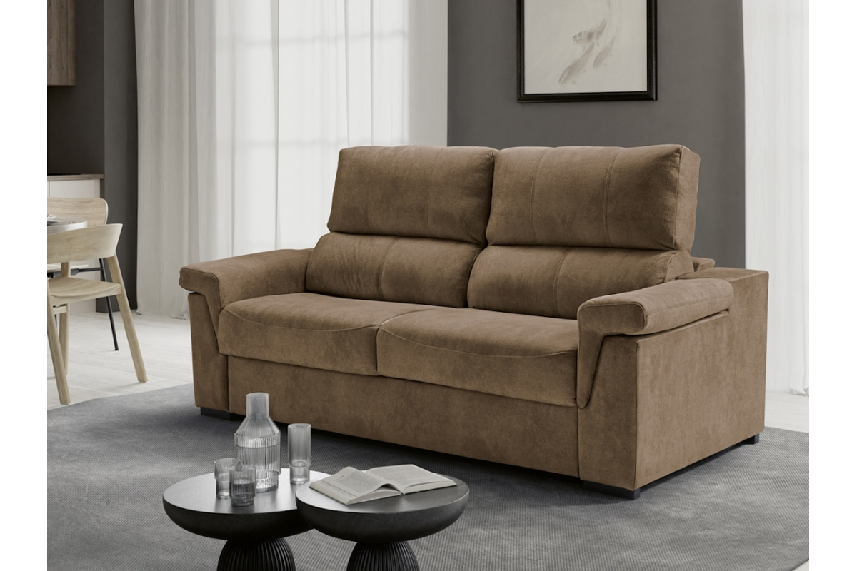 Sofá cama con diseño moderno modelo Andrea apertura italiana de Mopal