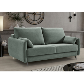 Sofá cama con patas modelo Fedra con diseño moderno apertura italiana de Mopal