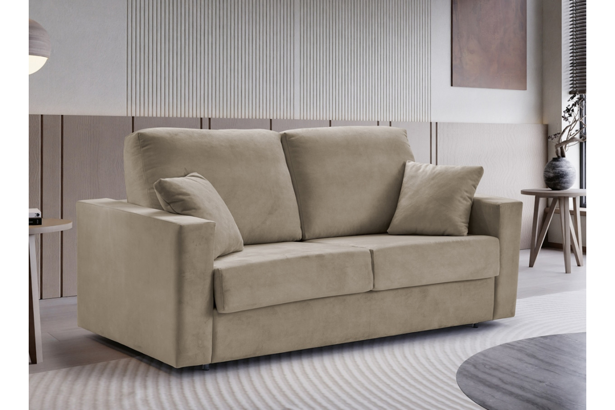 Sofá cama con diseño moderno modelo Thais apertura italiana de Mopal