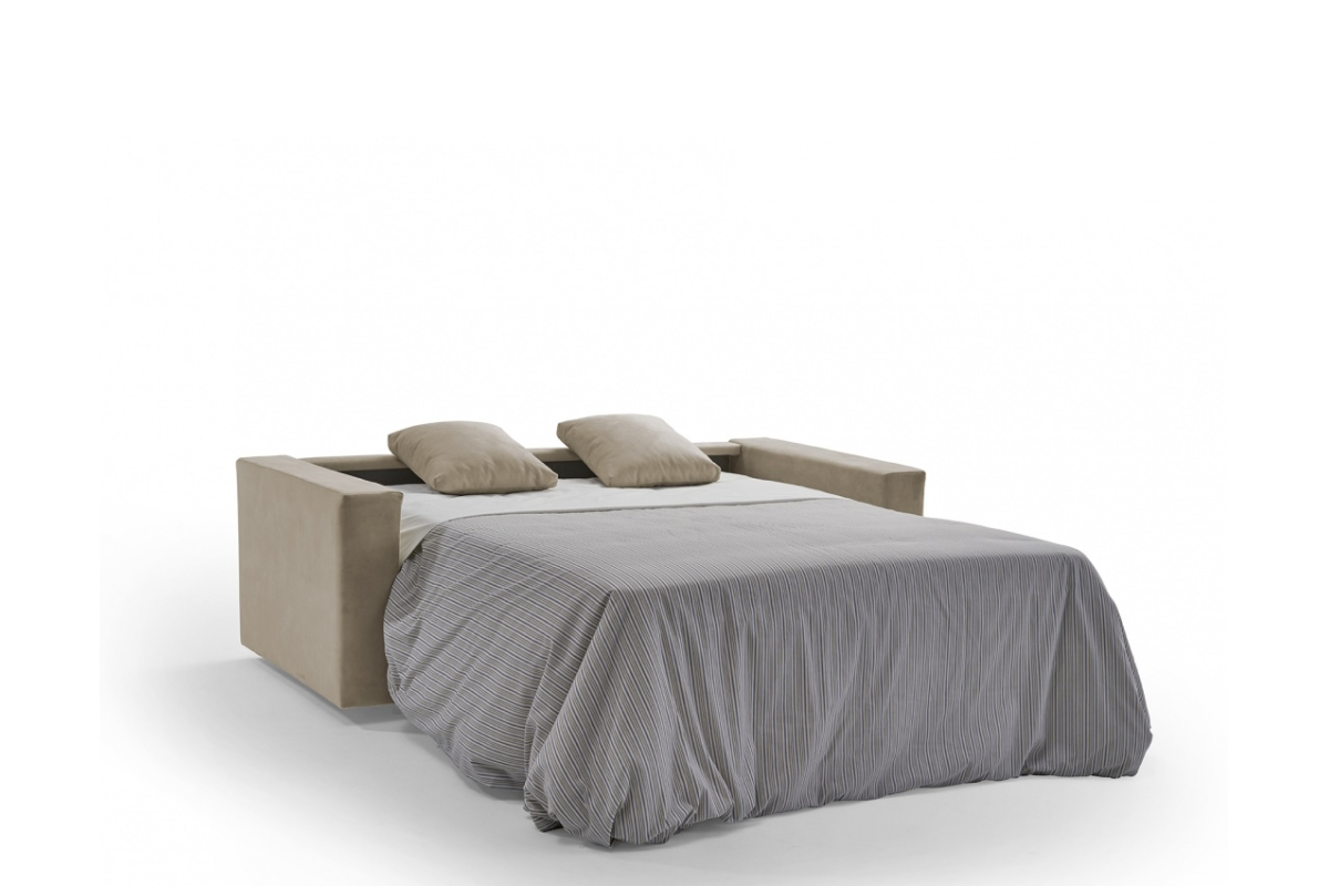 Sofá cama con diseño moderno modelo Thais con apertura italiana de Mopal
