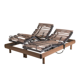 Somier doble articulado de madera modelo Olas de Jover