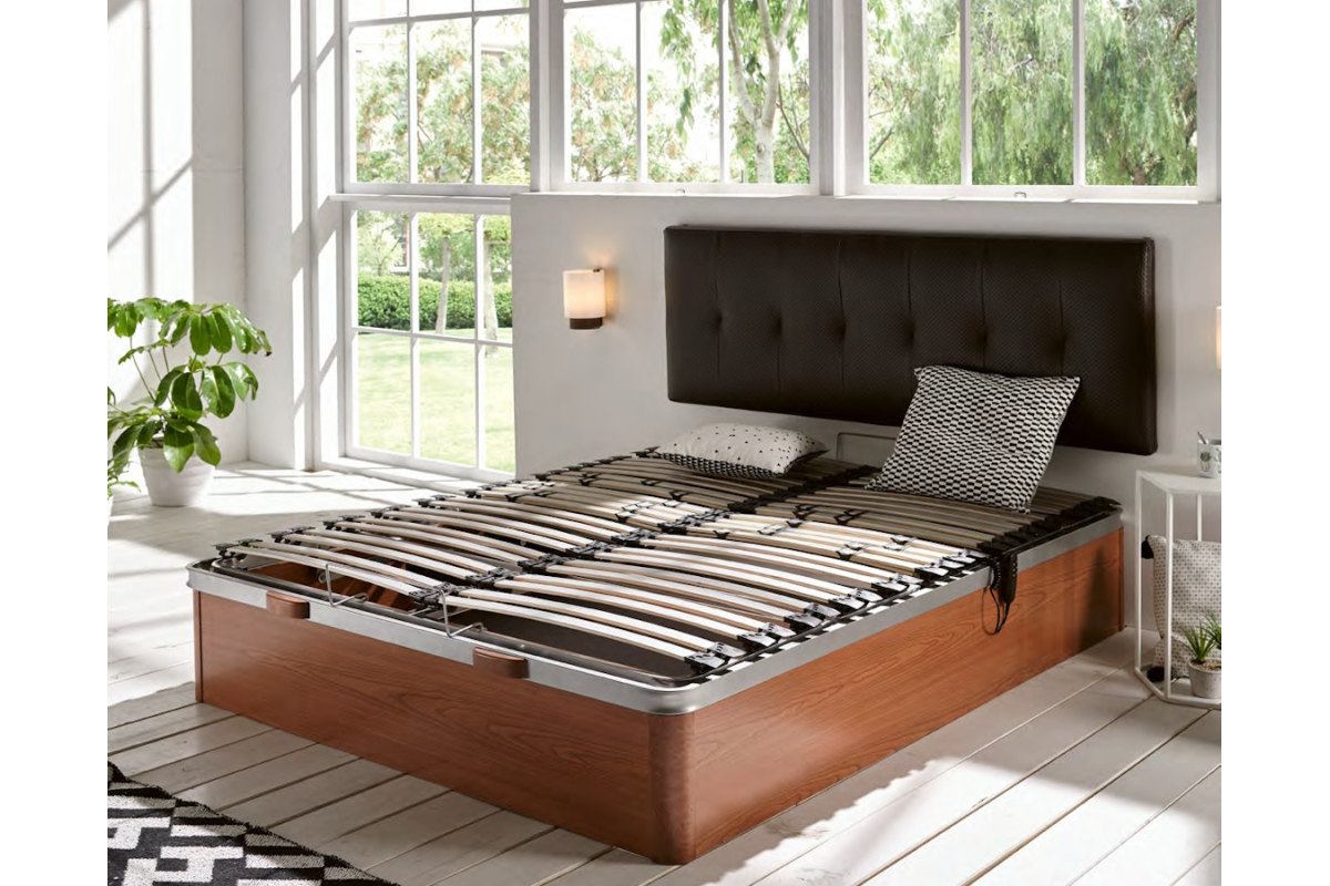 Canapé de madera moderno articulado modelo Teruel de Nosolopatas