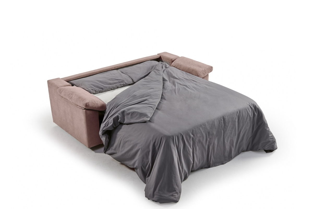 Sofá cama con diseño moderno modelo Dante con apertura italiana de Mopal