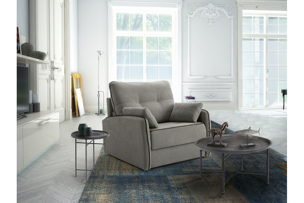 Sillón cama con diseño moderno modelo Susan con apertura italiana de Mopal