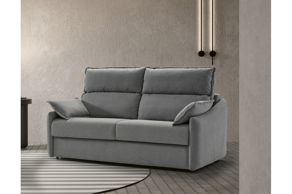 Sofá cama con diseño moderno modelo Unai con apertura italiana de Mopal