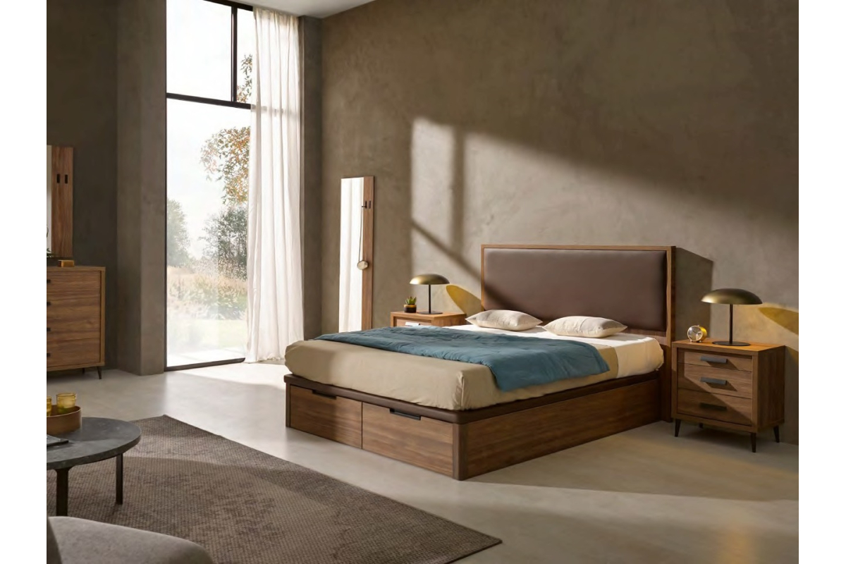 Canapé de madera moderno modelo Drawer 3D Contorno de Koala Beds