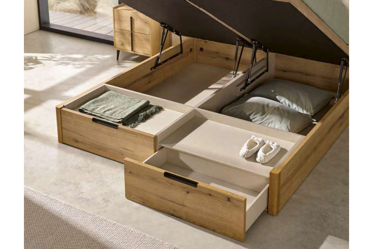 Canapé de madera moderno modelo Drawer 3D Contorno de Koala Beds