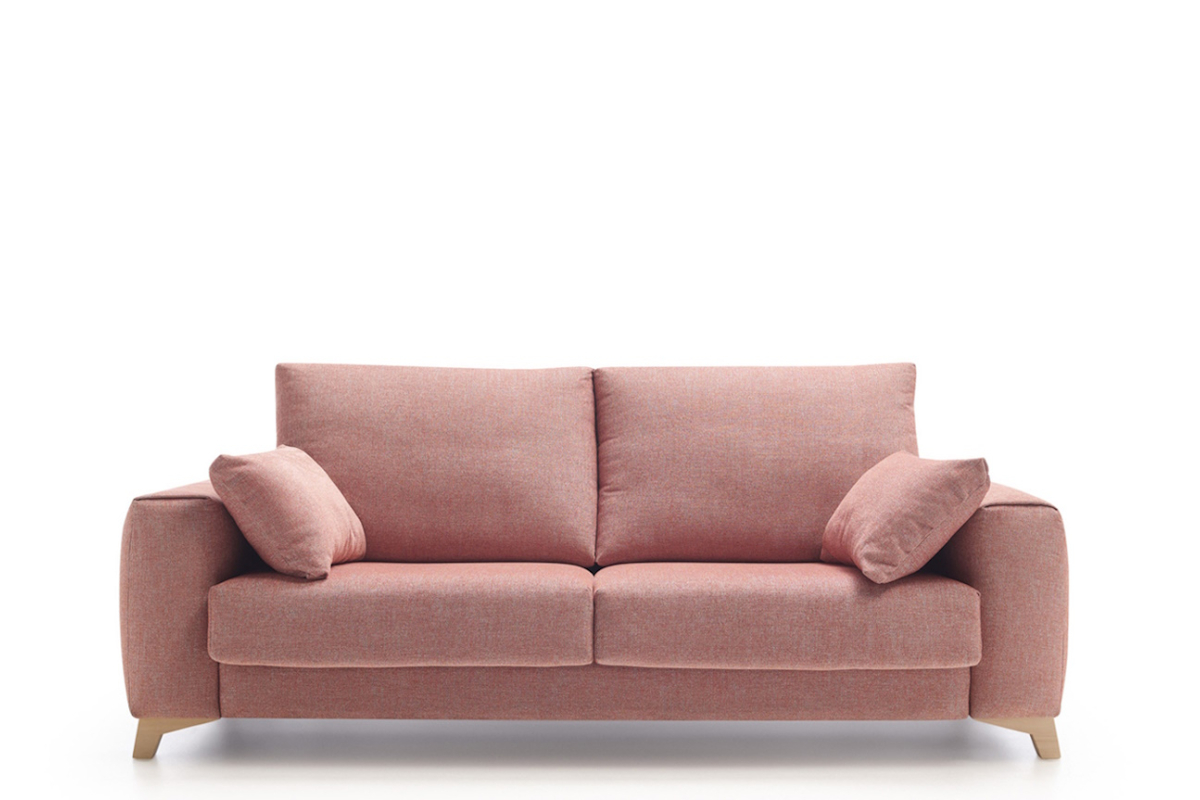 Sofá cama con diseño moderno modelo Wanda con apertura italiana de Reyes Ordoñez