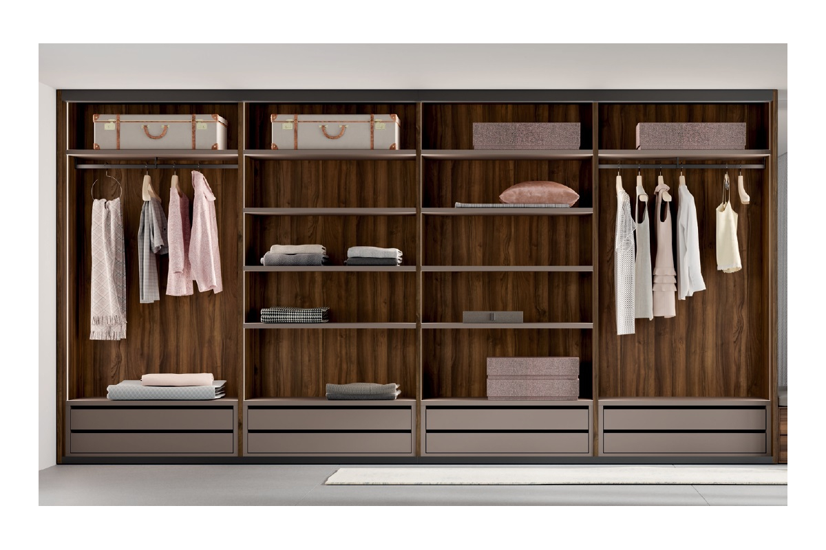 Armario de puertas correderas con diseño moderno de JJP modelo next 48