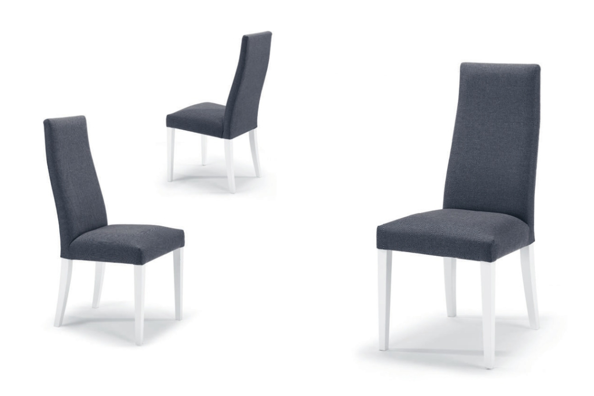 Silla tapizada moderna de comedor modelo Praga Lisa de Funcional Mobiliario Altair
