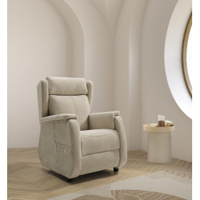 Sillón Orejero clásico de relax apertura manual o eléctrica modelo Olga de Mopal Tapizados
